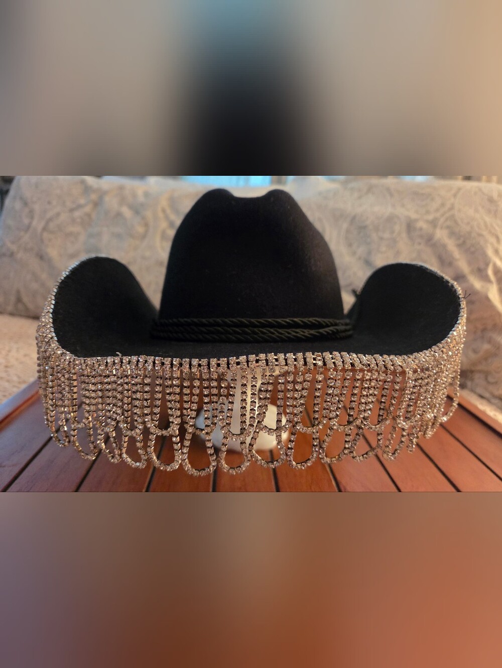 Wyeth Anthroplogie Rhinestone Fringe Cowgirl Hat NWT